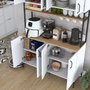 Hanah Home Armario Multiusos Nogal y Blanco